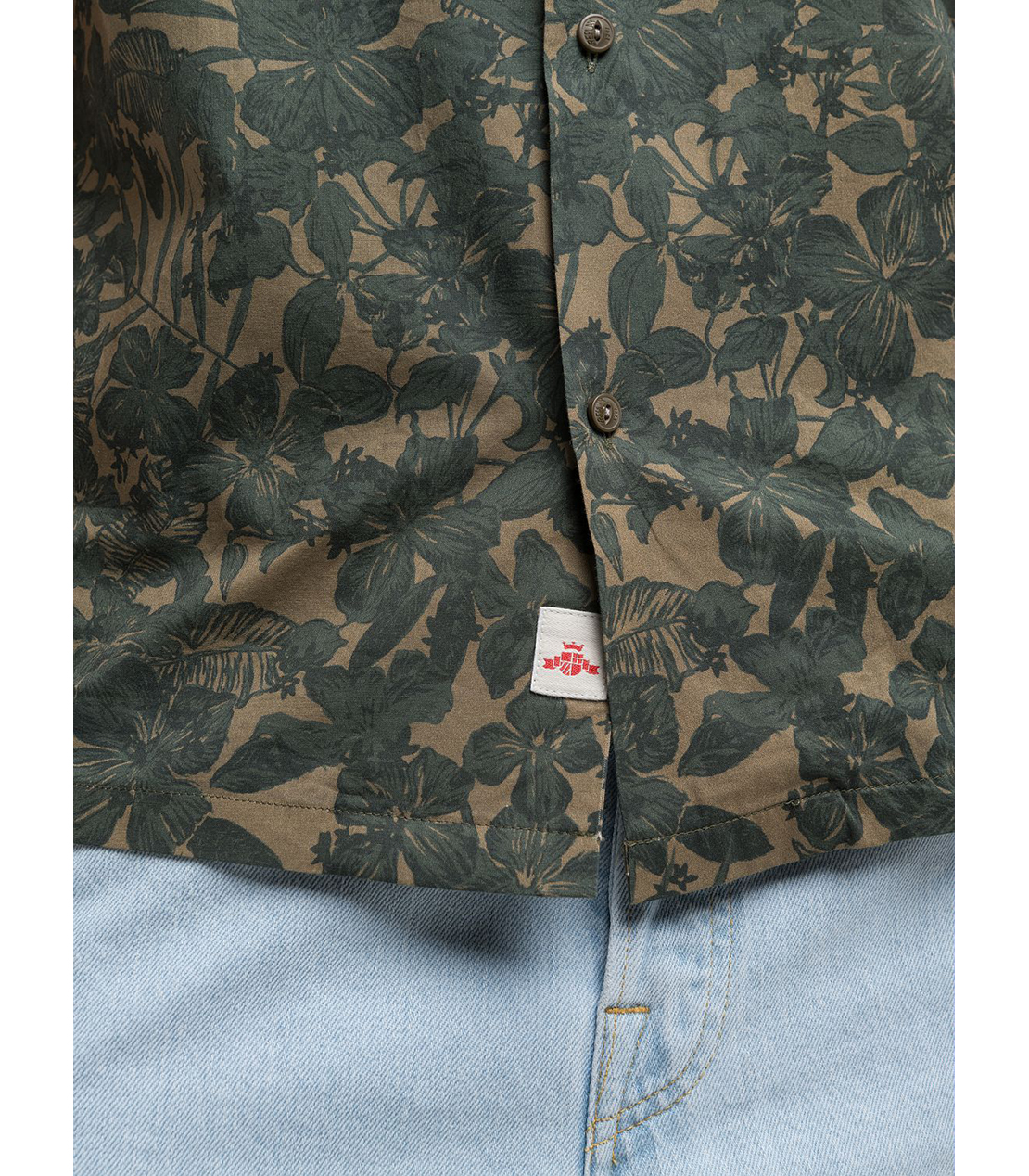 コットンポプリン ボタニカルアロハシャツ（セットアップモデル） 詳細画像 ミリタリー 7